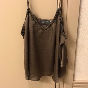Silk Olive tank top